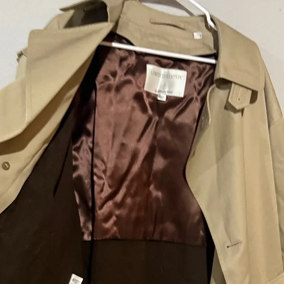 London Fog heavy Tan Men's Trench vintage Coat Sz 42